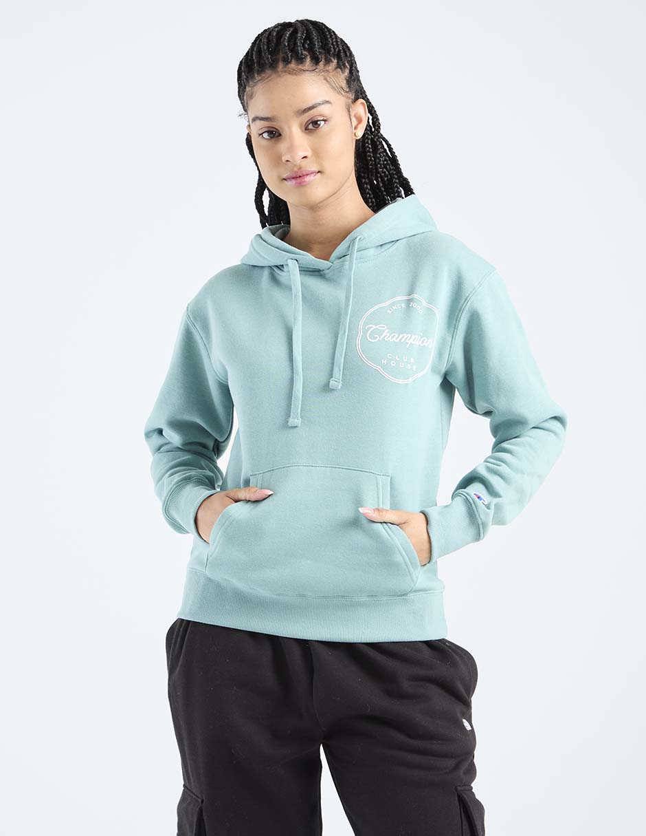 Sudadera con capucha y bolsa para mujer