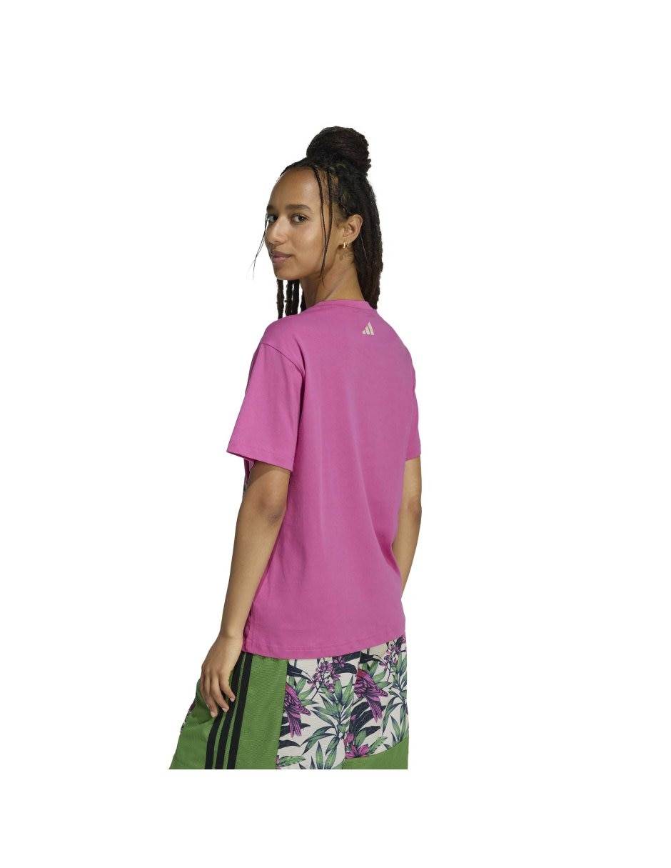 Playera manga corta Brand Collaboration cuello redondo para mujer 3