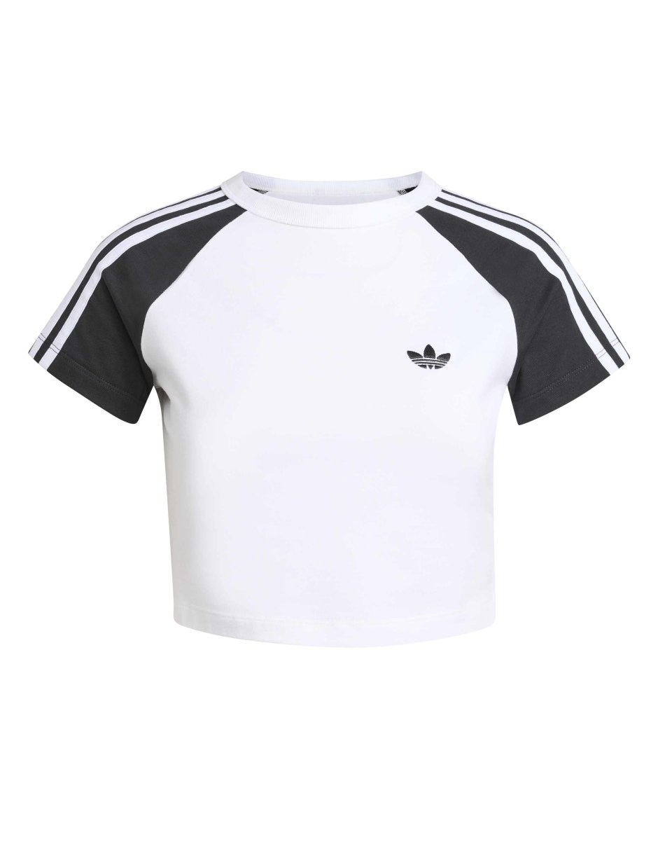 Playera manga corta Adicolor  cuello redondo para mujer 2