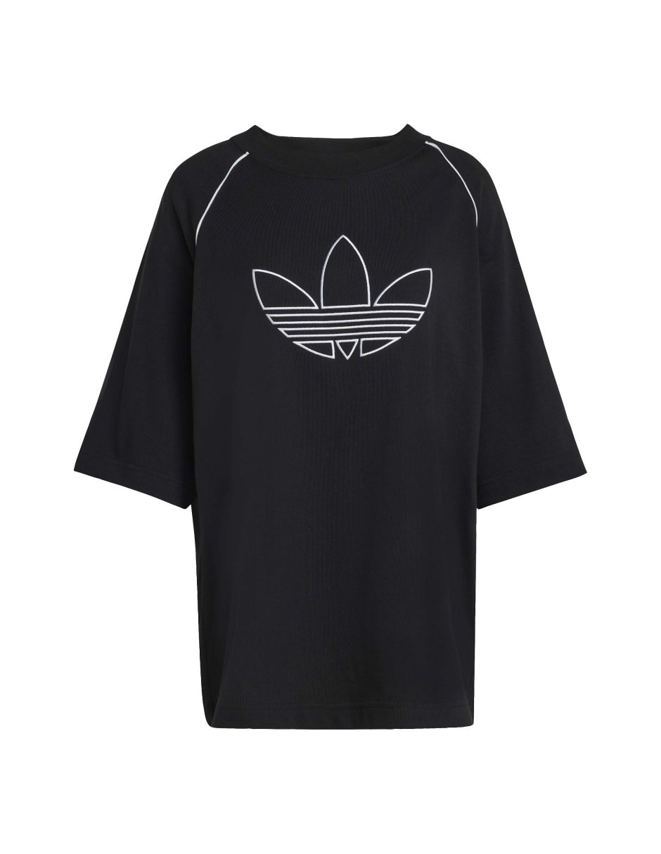 Playera manga corta Adicolor cuello redondo para mujer 2