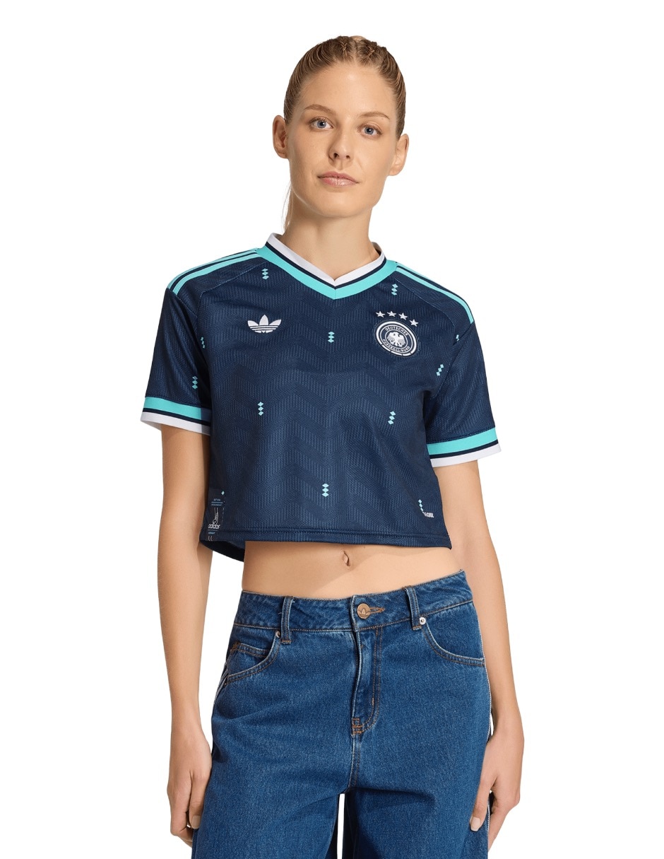 Playera manga corta Alemania DFB cuello redondo para mujer