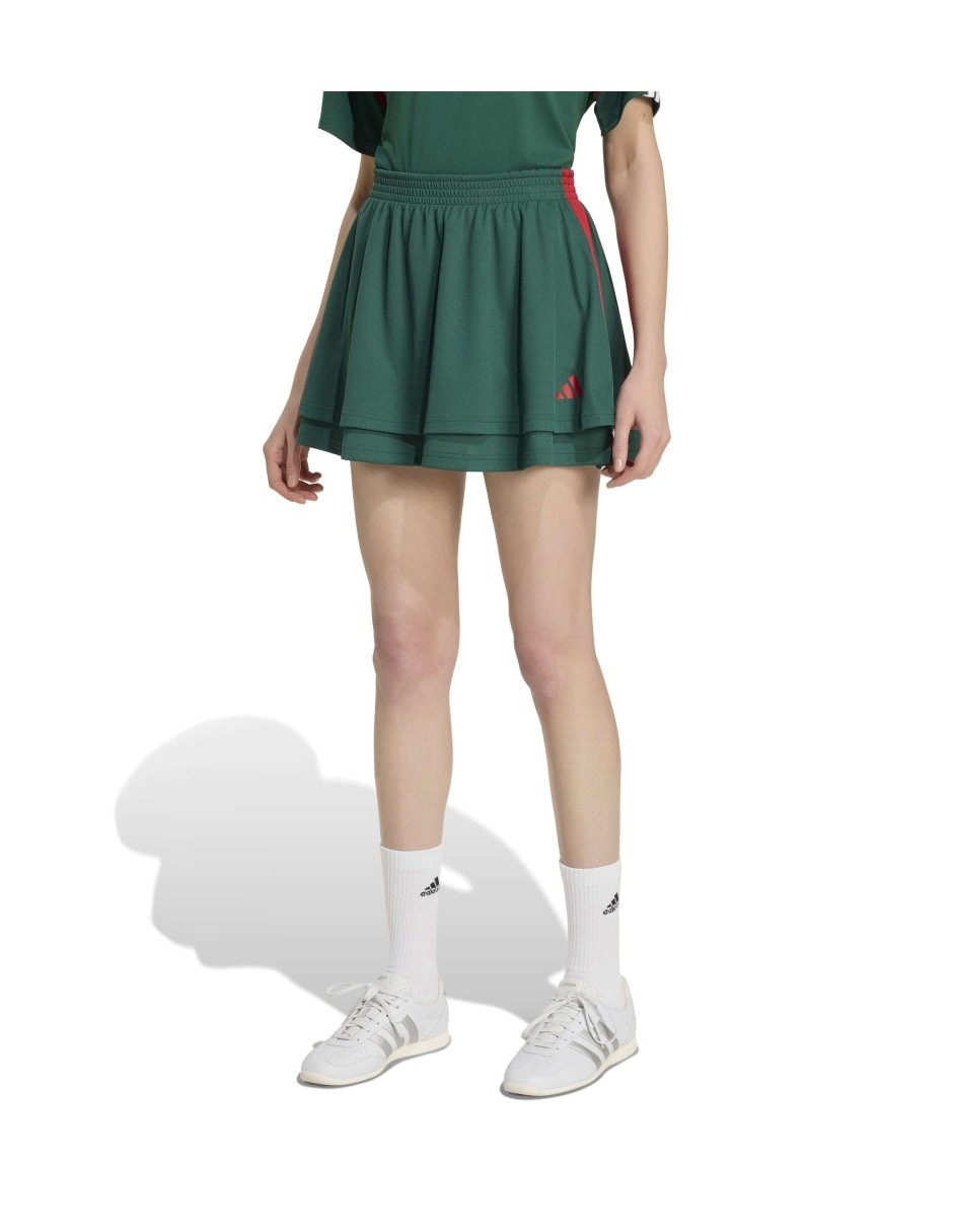 Falda midi a la cintura