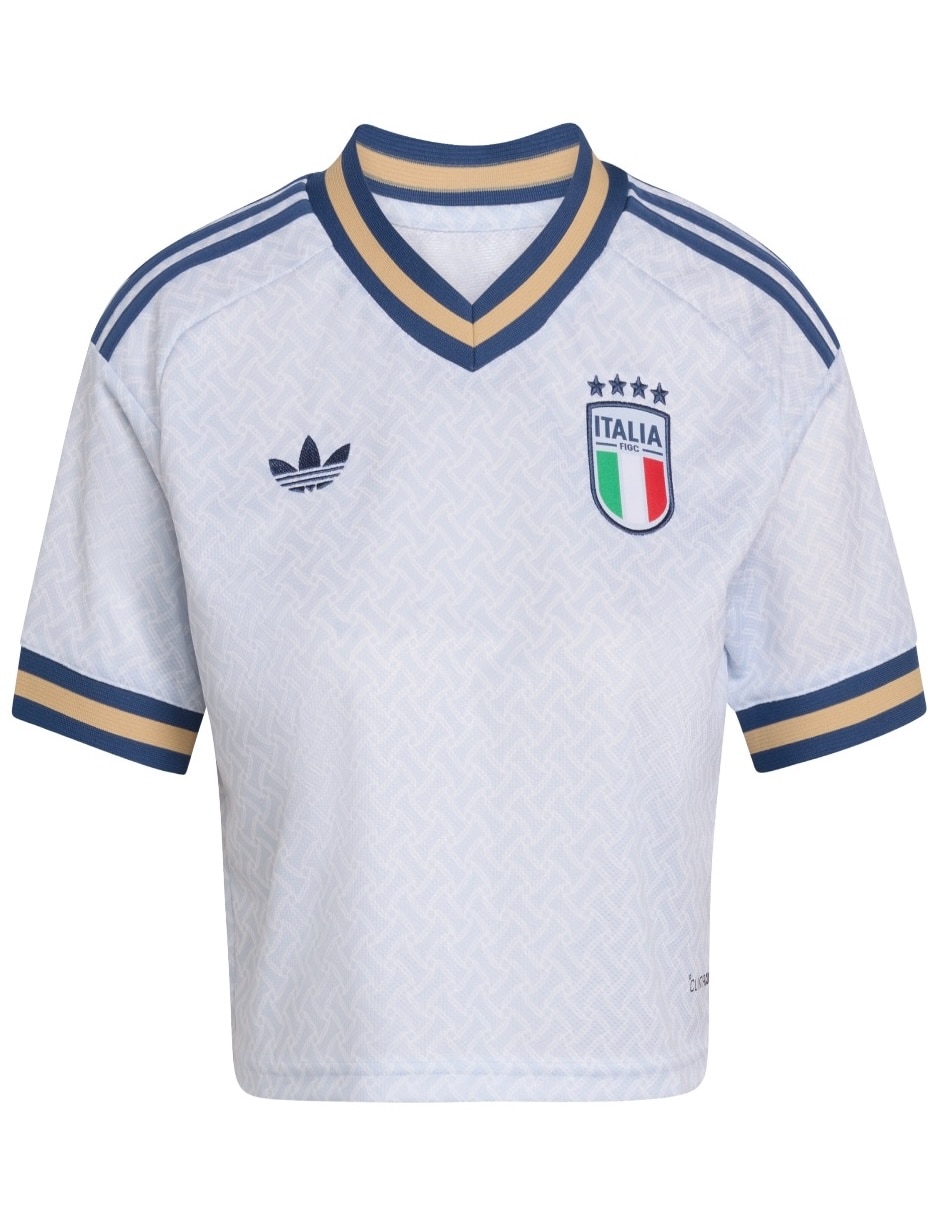 Playera manga corta Selección de fútbol de Italia cuello redondo para mujer 2