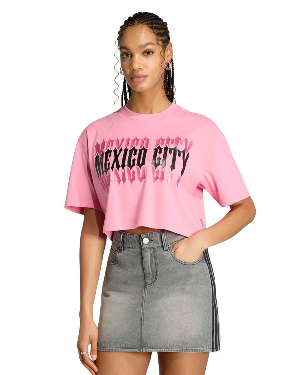 'playera' 'manga' corta city t-shirt 'cuello' redondo 'para mujer'