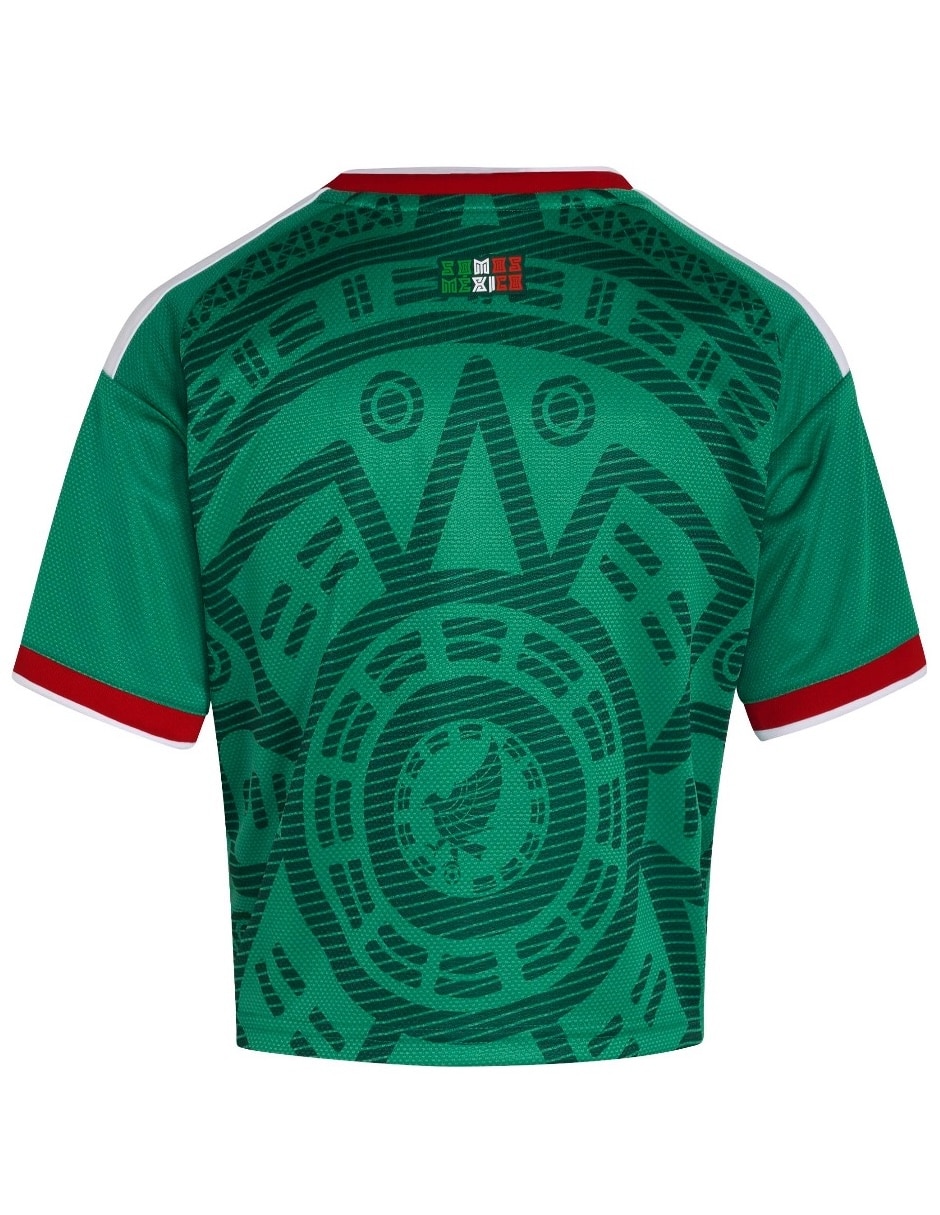 Playera manga corta México FMF cuello V para mujer 2