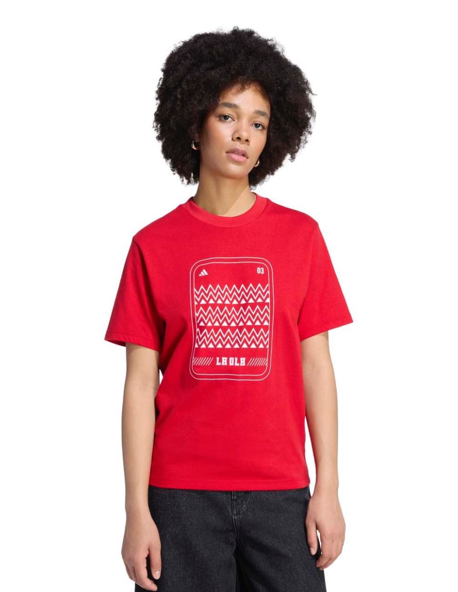 Playera manga corta cuello redondo para mujer