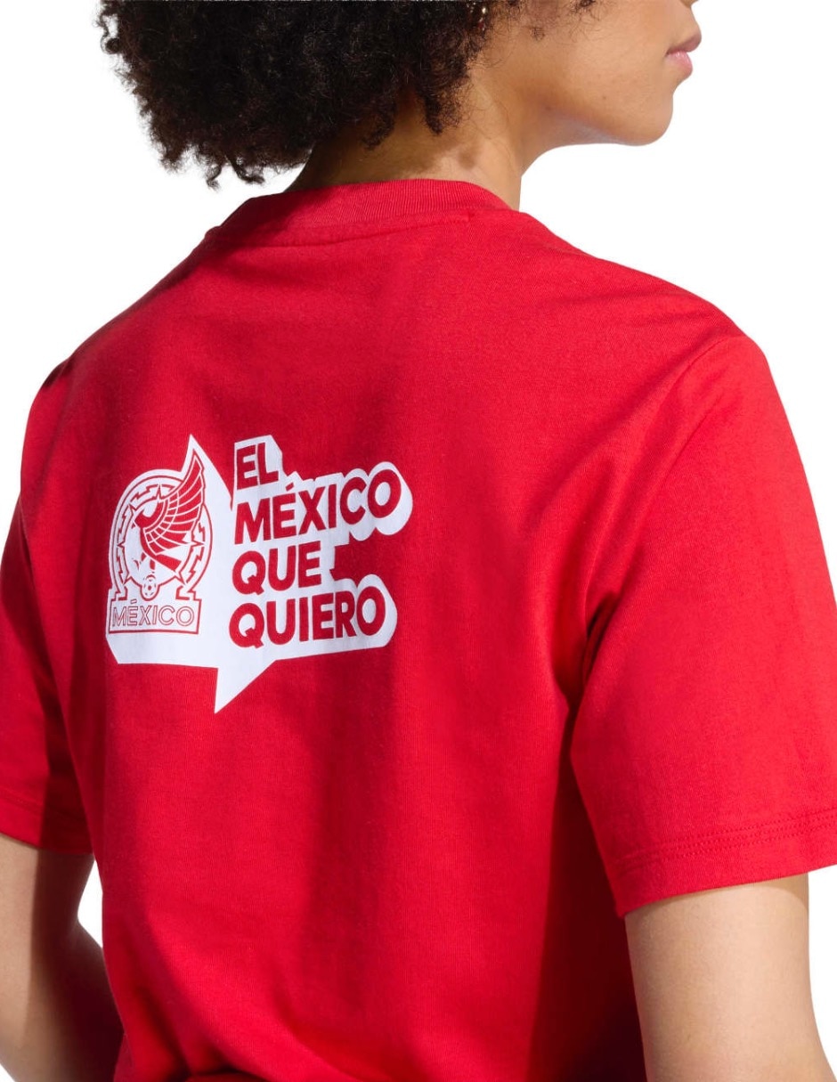 Playera manga corta cuello redondo para mujer 5
