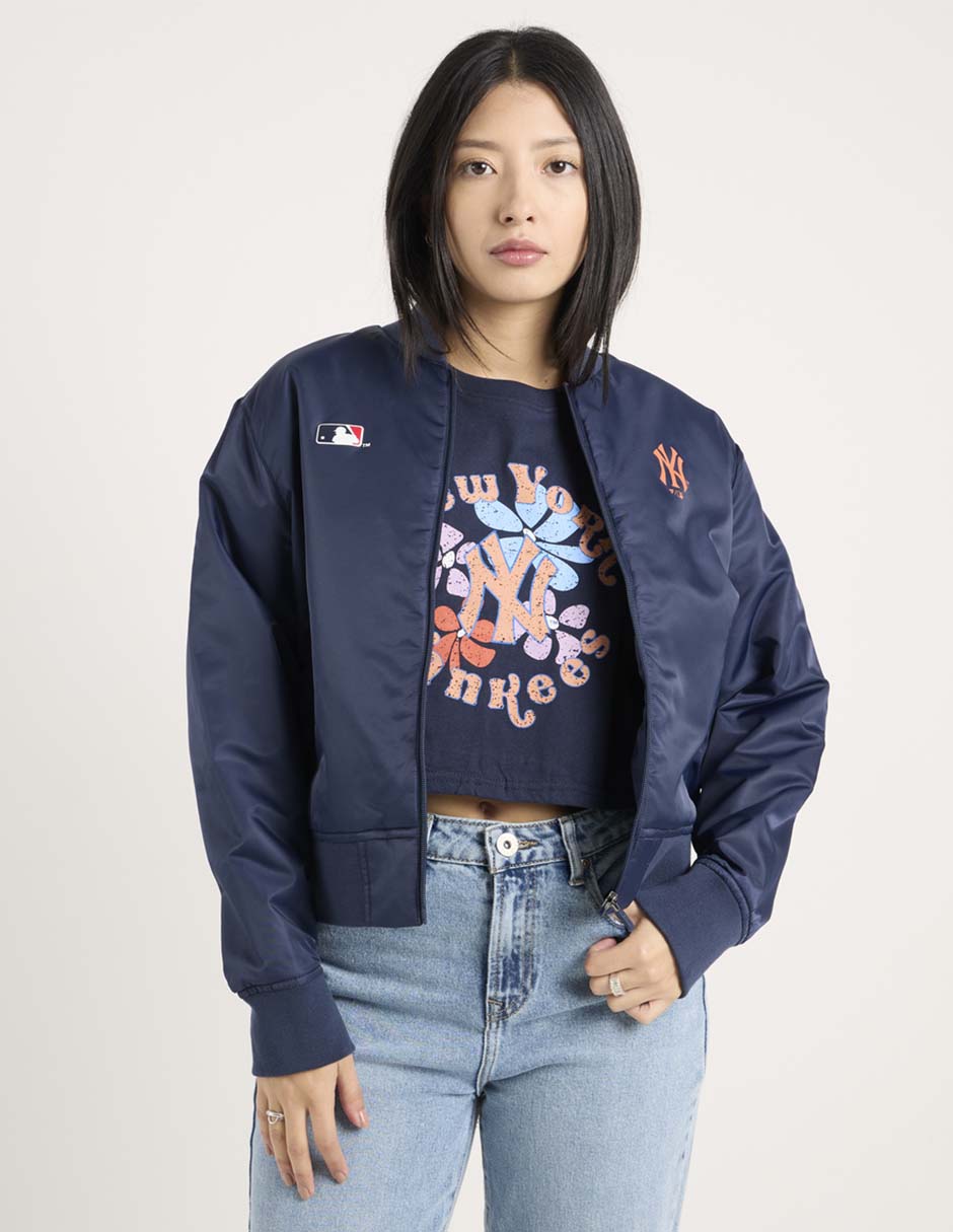 Chamarra bomber New York Yankees para mujer