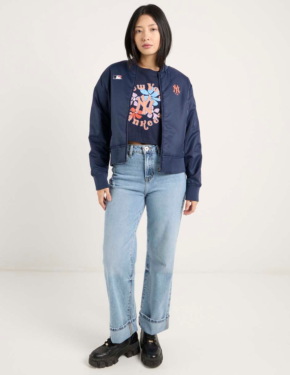 Chamarra bomber New York Yankees para mujer 3