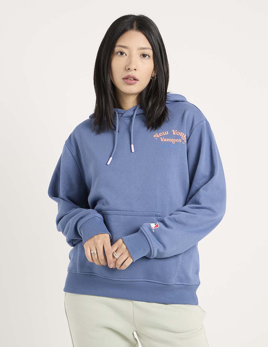 Sudadera con capucha y bolsa New York Yankees para mujer