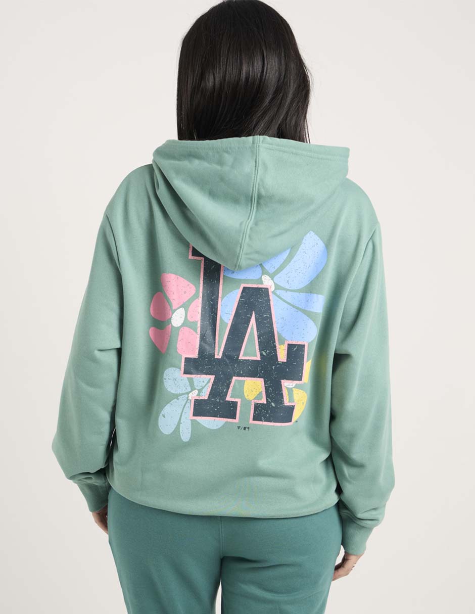 Sudadera con capucha y bolsa Los Angeles Dodgers para mujer 2