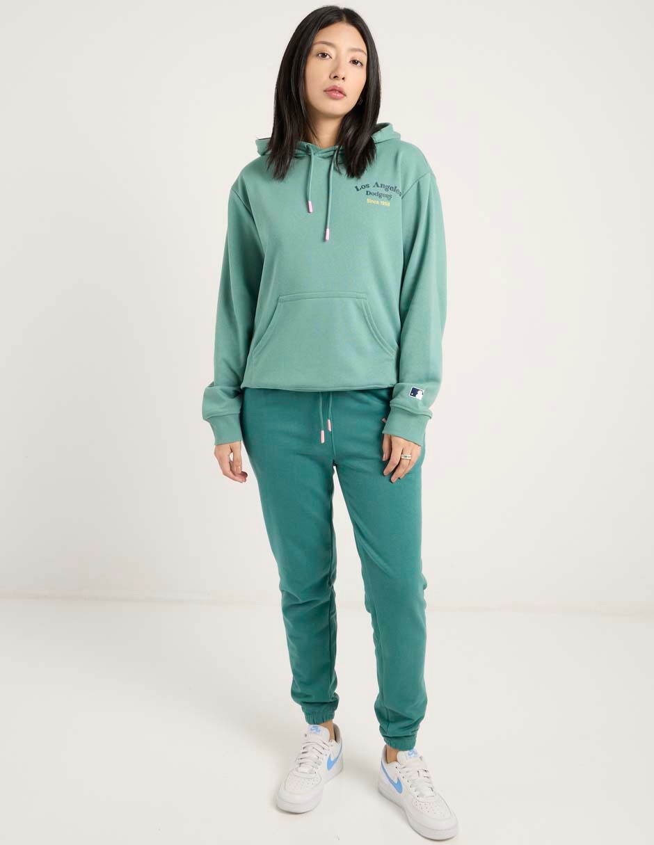 Sudadera con capucha y bolsa Los Angeles Dodgers para mujer 3