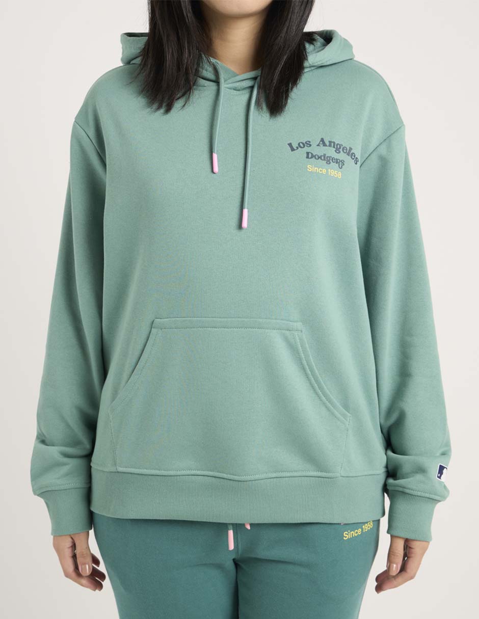 Sudadera con capucha y bolsa Los Angeles Dodgers para mujer 5
