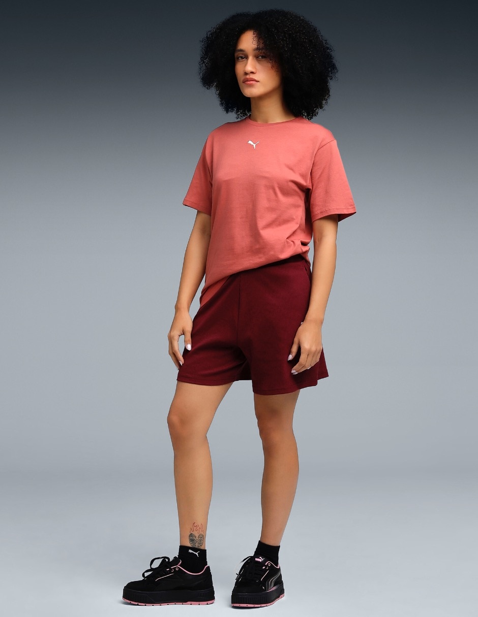 Playera manga corta Ess cuello redondo para mujer 5