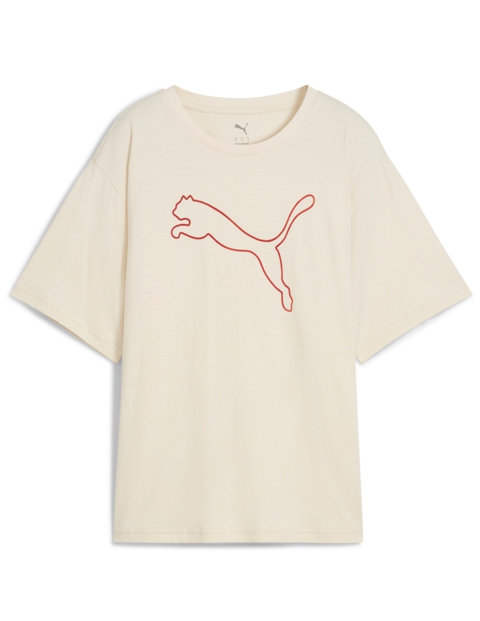Playera manga corta cuello redondo para mujer