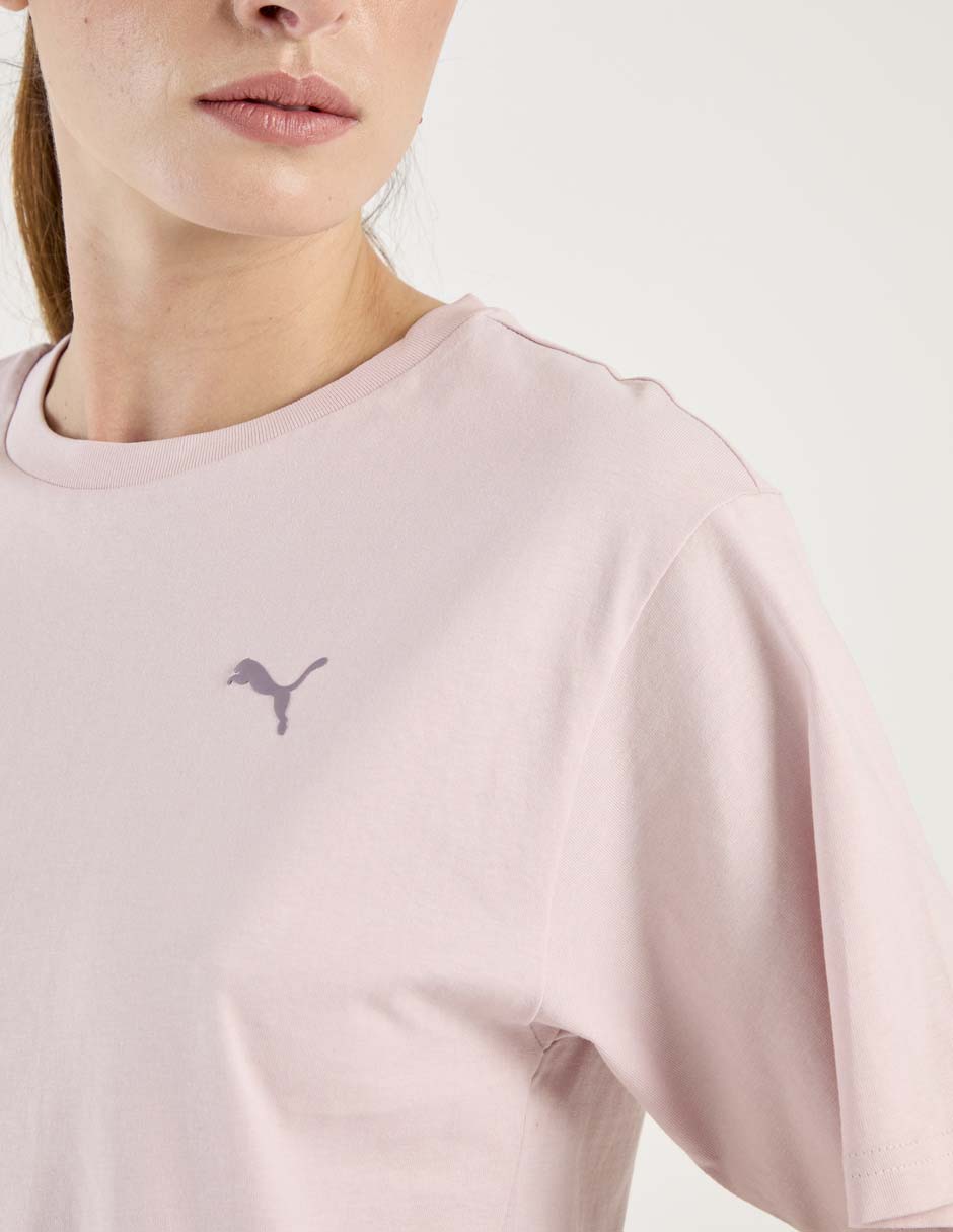 Playera manga corta cuello redondo para mujer 4