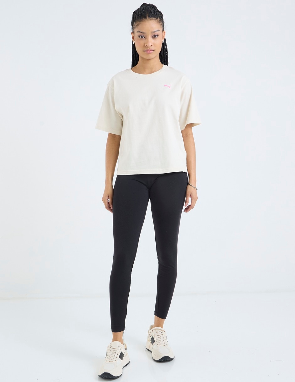 Playera manga corta Wardrobe Ess Downtown cuello redondo para mujer 4