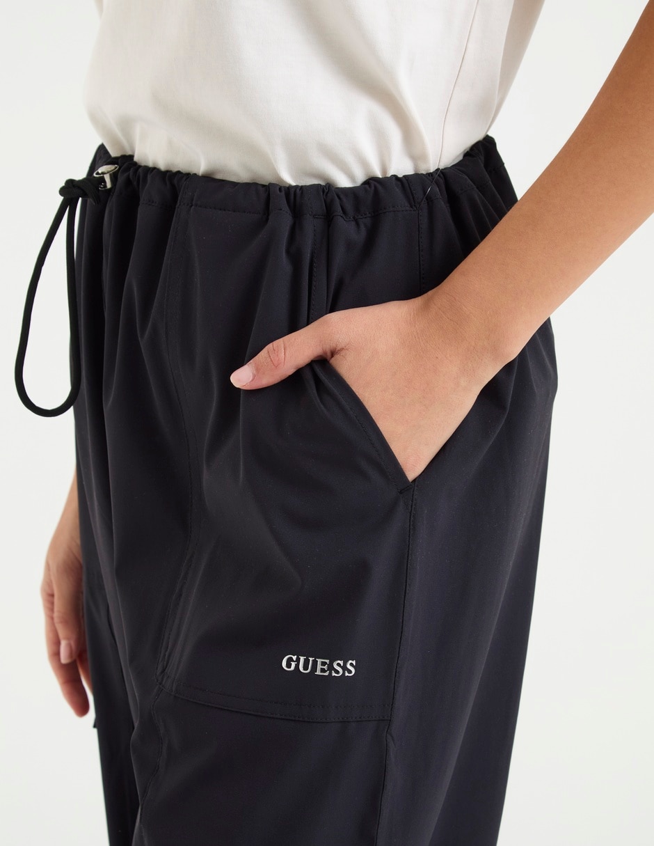 Pants straight con jareta para mujer 4
