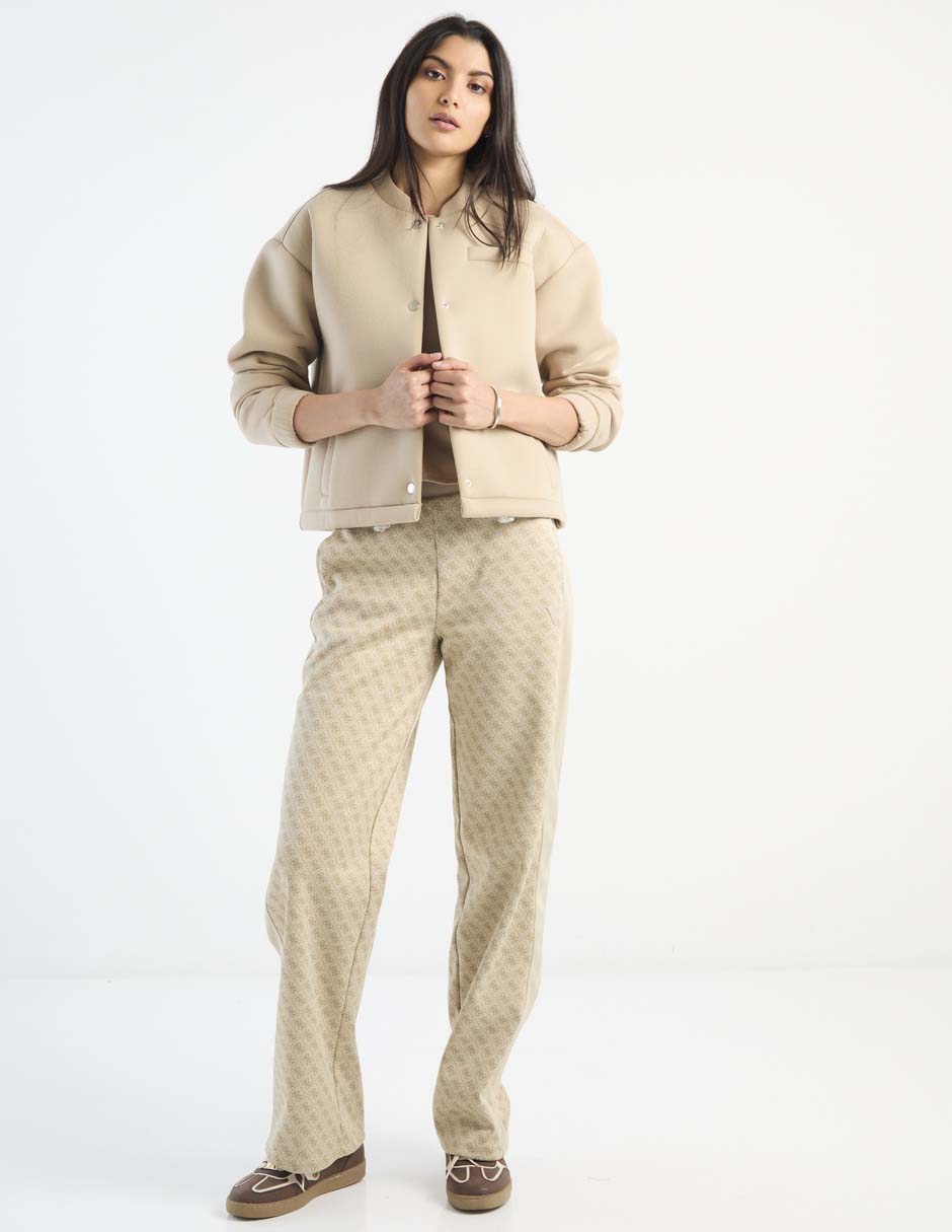 Pants regular con elástico para mujer 3