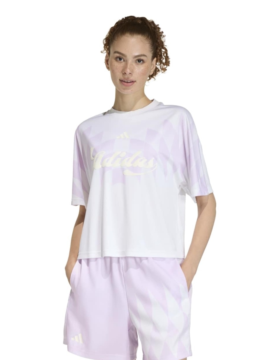 Playera manga corta House Of Tiro cuello redondo para mujer