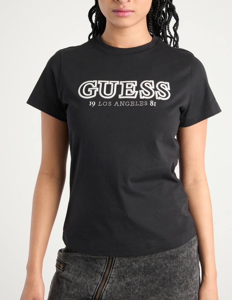 Playera manga corta cuello redondo para mujer 5