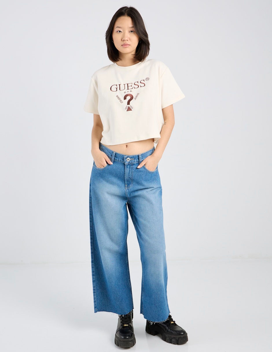 Playera manga corta cuello redondo para mujer 3