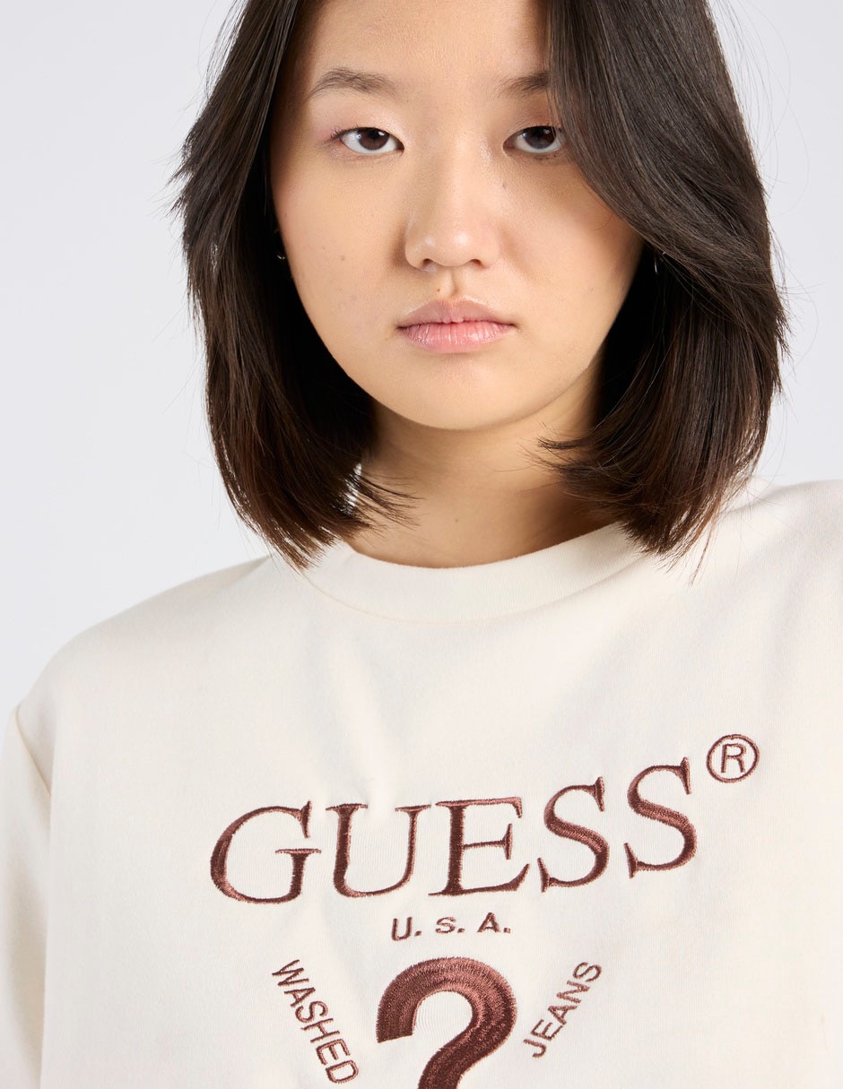 Playera manga corta cuello redondo para mujer 4