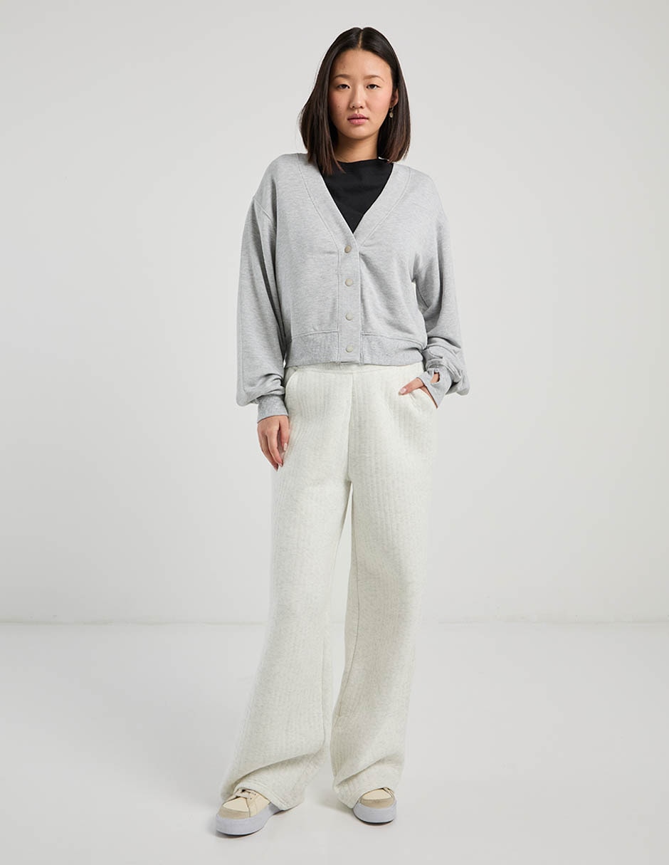 Pants wide leg con elástico para mujer