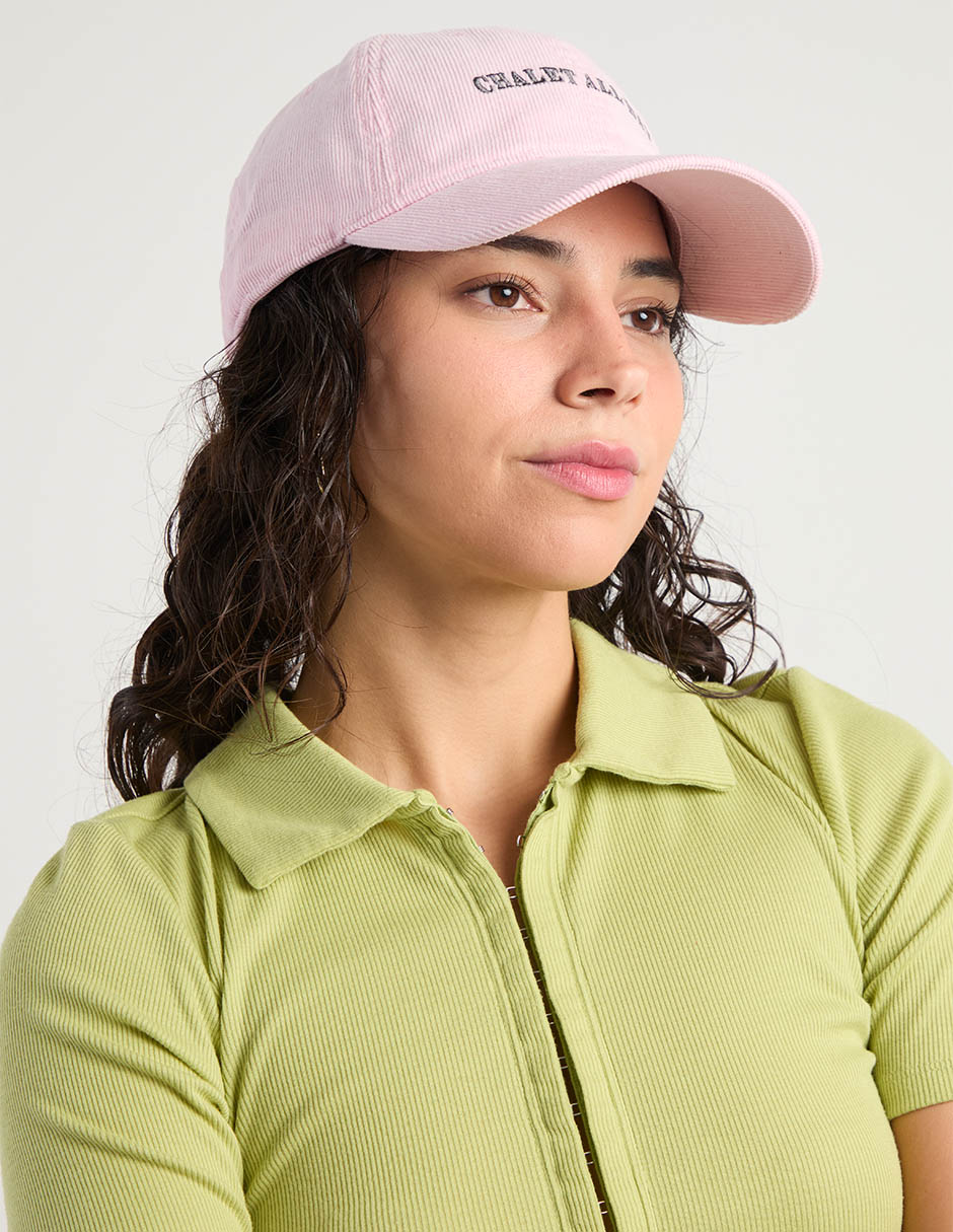Gorra visera curva correa ajustable casual para mujer 4