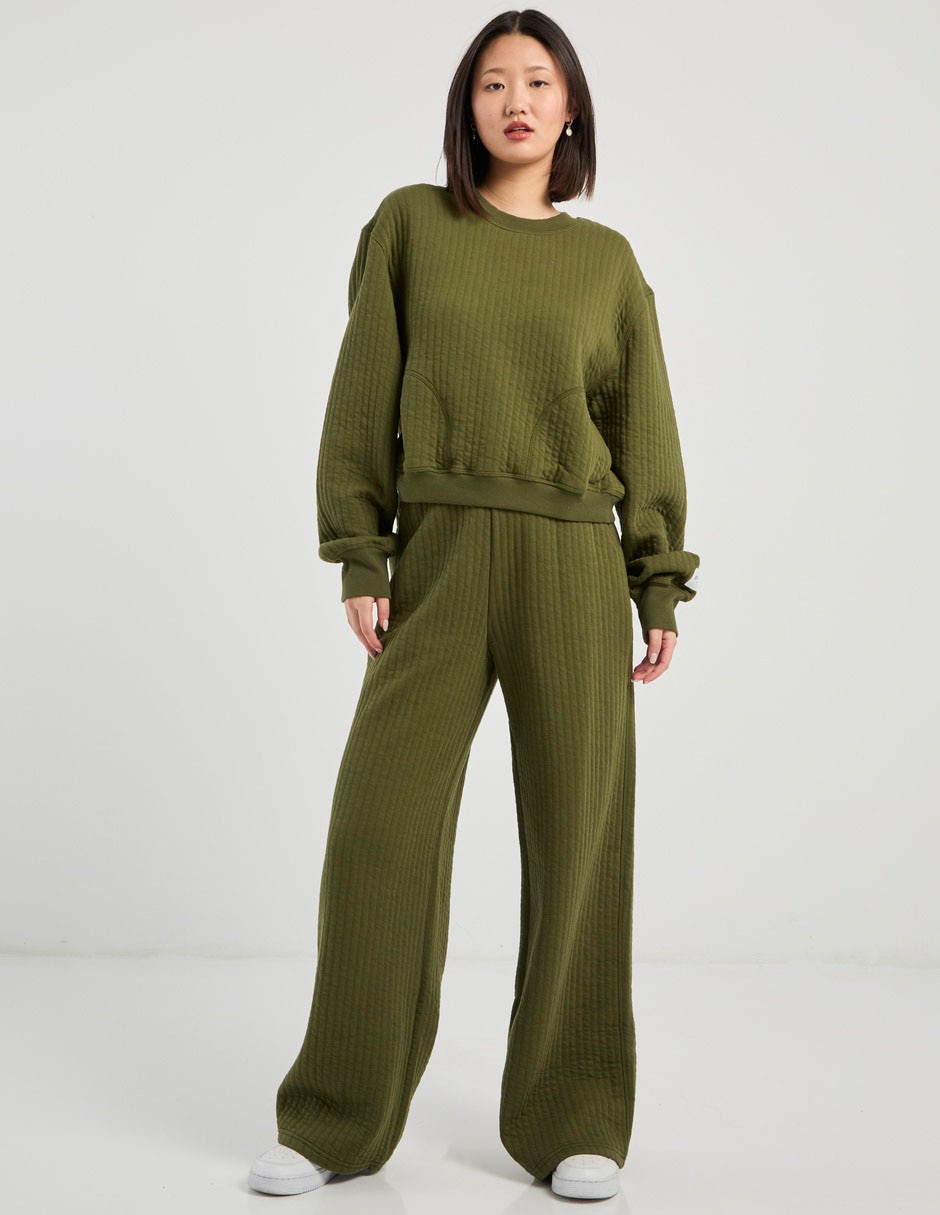 Pants wide leg con elástico para mujer 2
