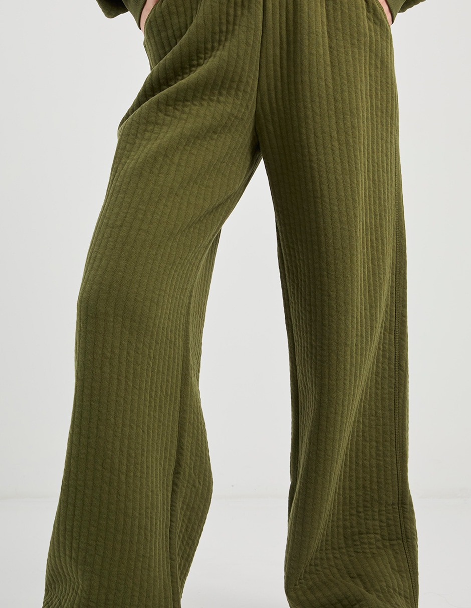 Pants wide leg con elástico para mujer 5