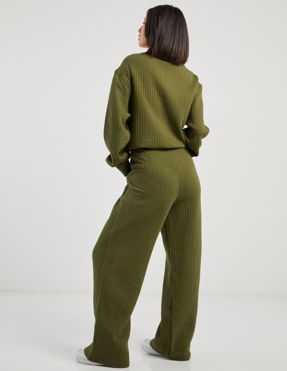 Pants wide leg con elástico para mujer 6
