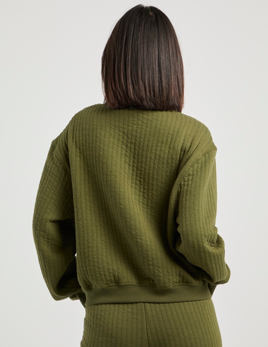 Sudadera con acanalado para mujer 6