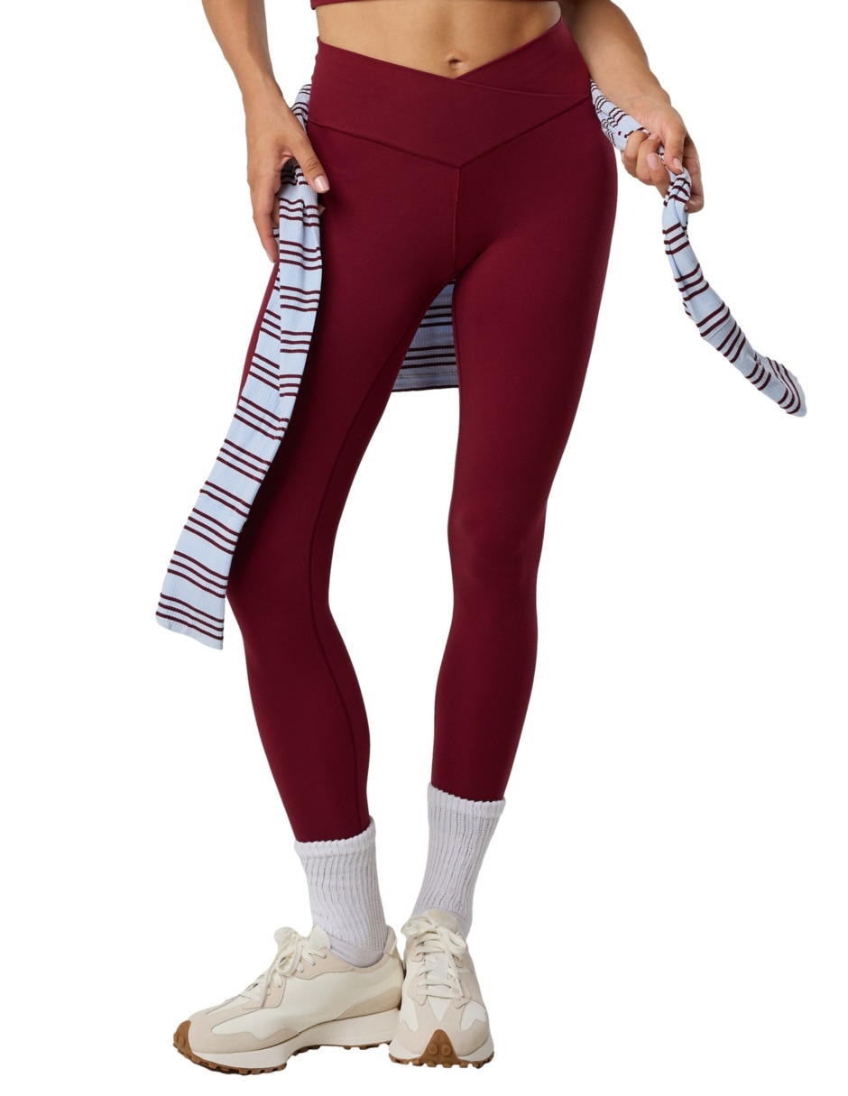 Legging a la cintura con medio elástico para mujer