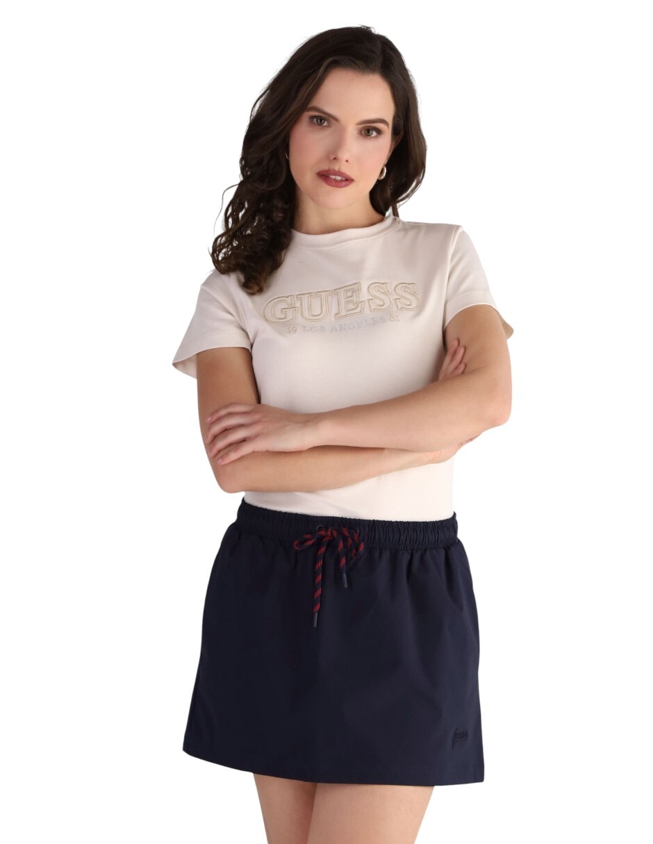 Playera manga corta cuello redondo para mujer 5