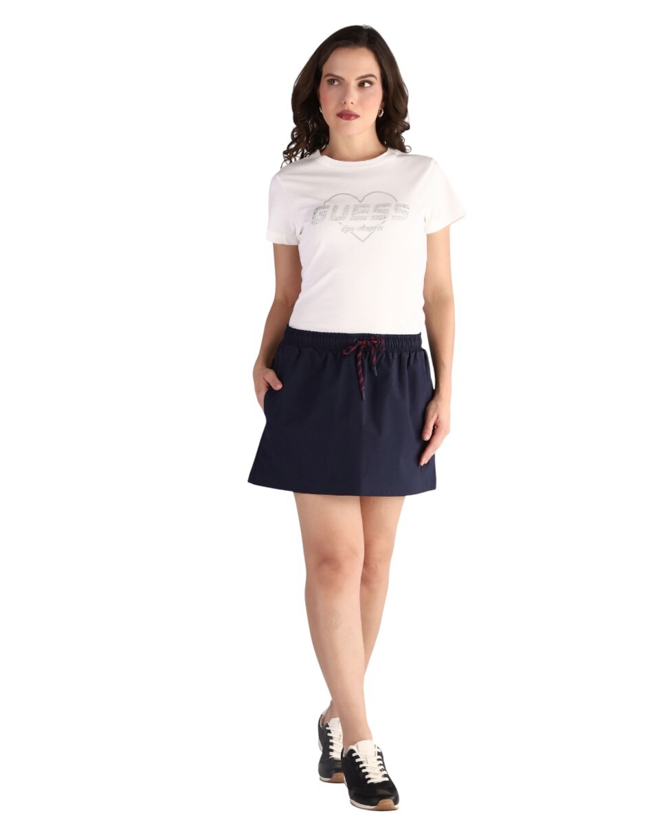 Playera manga corta cuello redondo para mujer 3