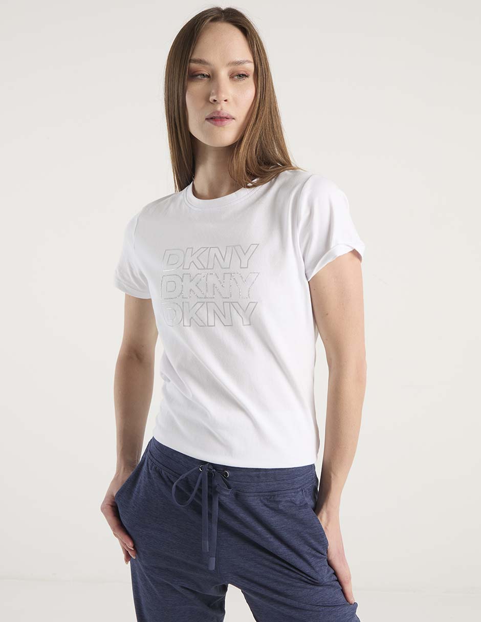 Playera manga corta cuello redondo para mujer 2