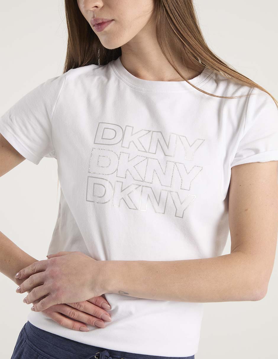 Playera manga corta cuello redondo para mujer 4