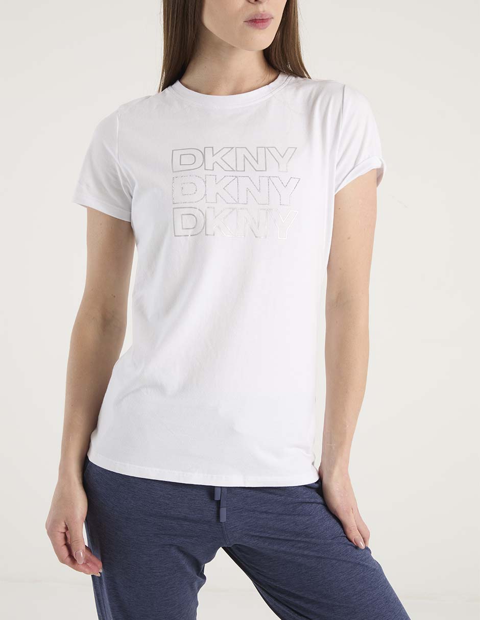 Playera manga corta cuello redondo para mujer 7