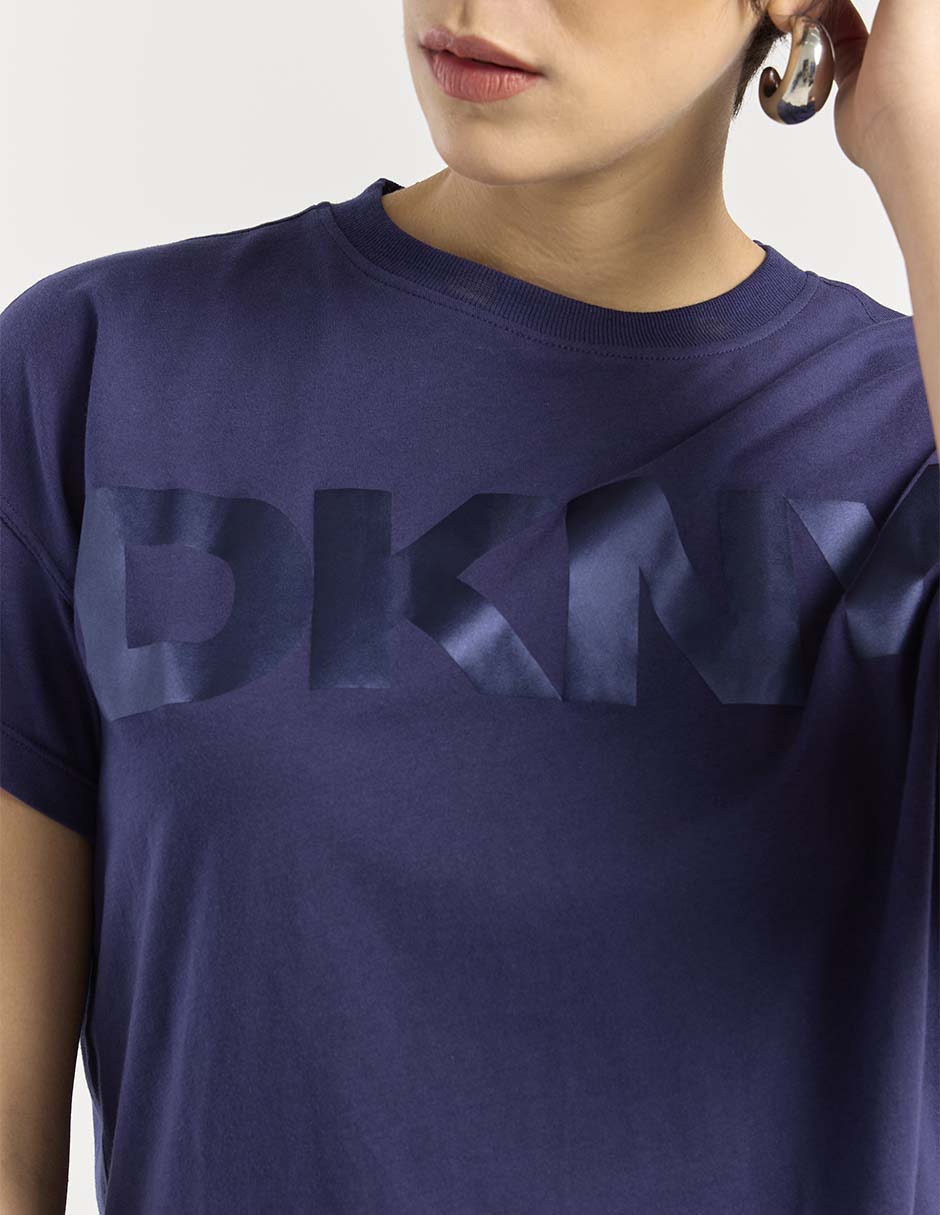 Playera manga corta cuello redondo para mujer 4