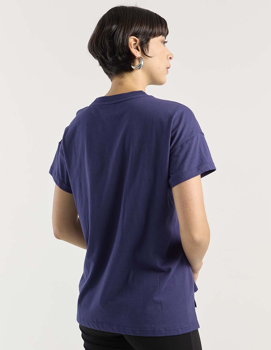 Playera manga corta cuello redondo para mujer 6
