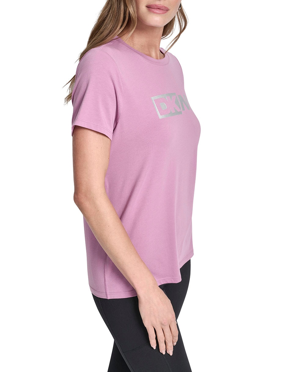 Playera manga corta cuello redondo para mujer 4