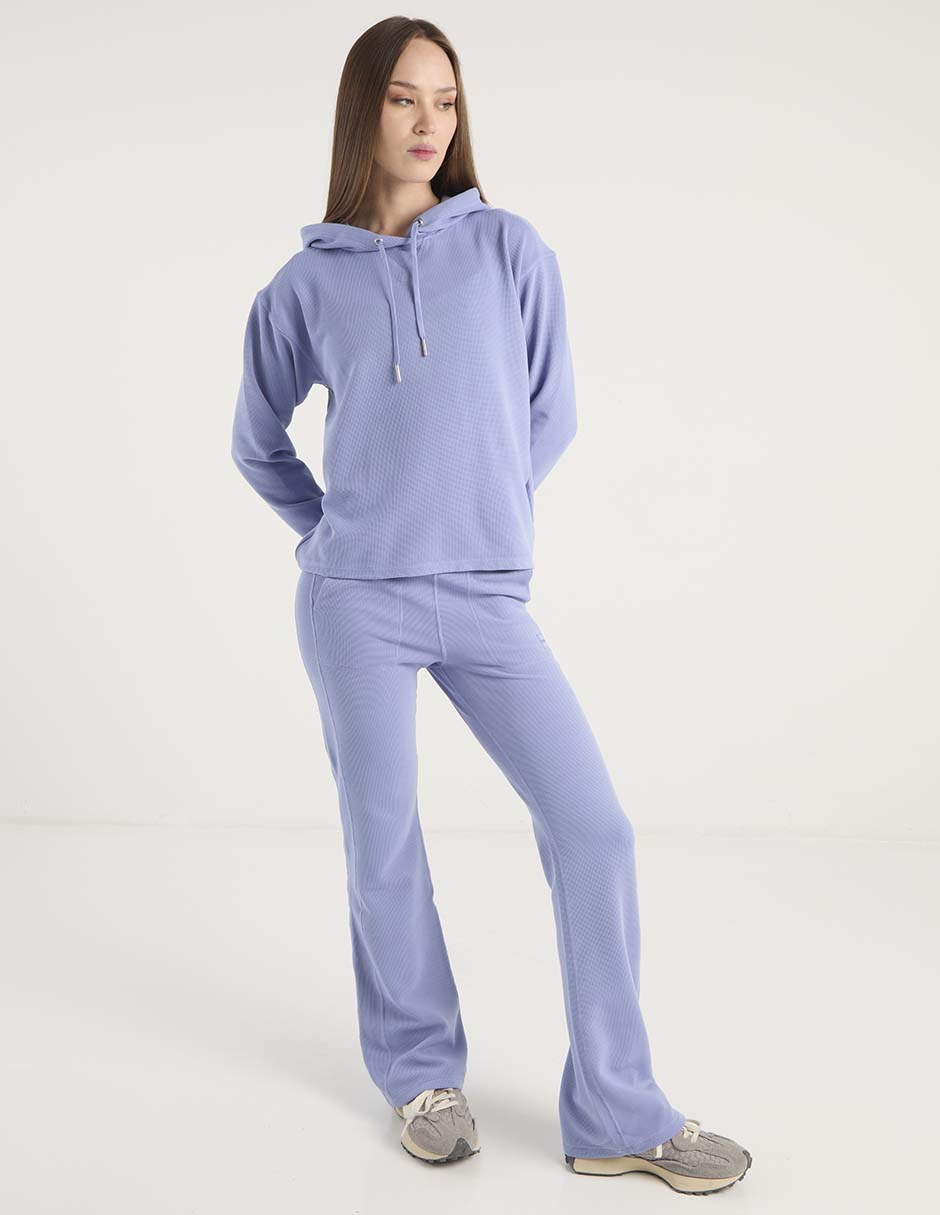 Pants regular con elástico para mujer 2