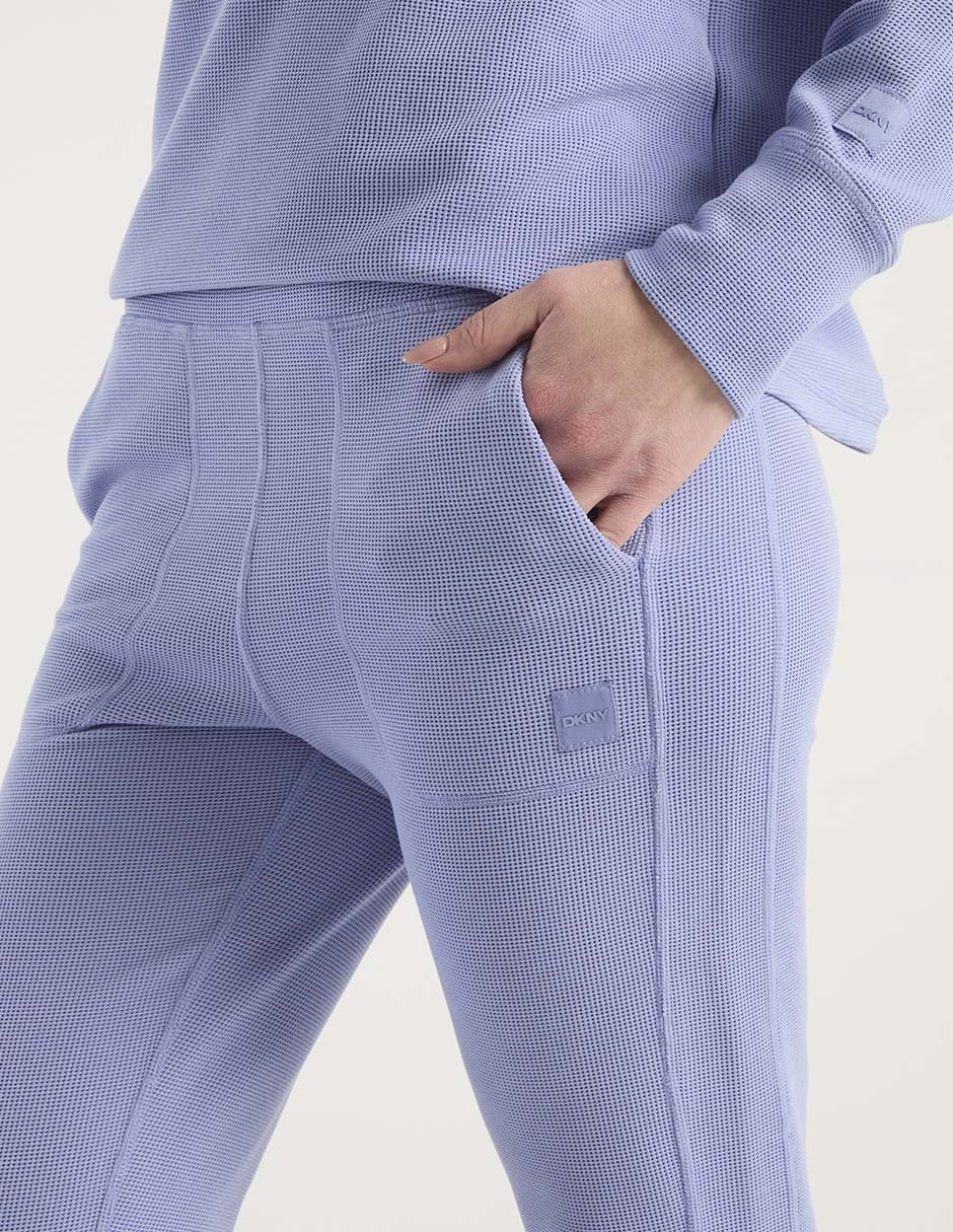 Pants regular con elástico para mujer 4