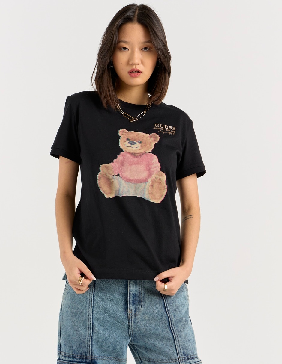 Playera manga corta cuello redondo para mujer 2