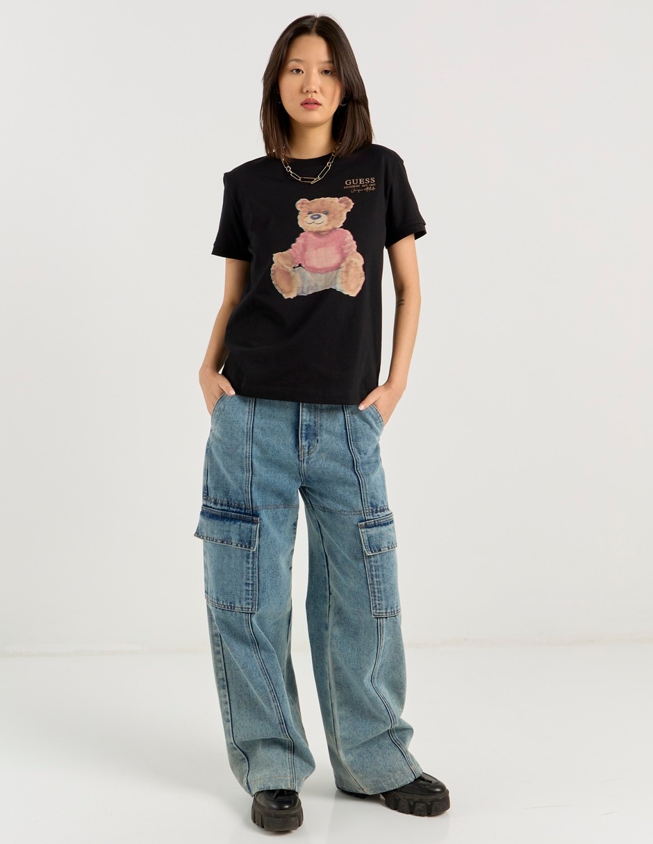 Playera manga corta cuello redondo para mujer 3