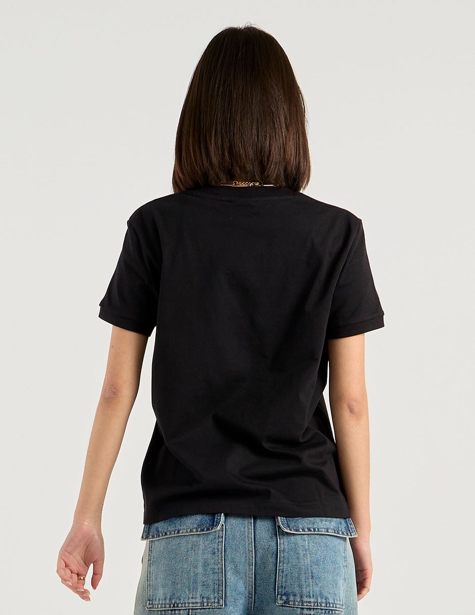Playera manga corta cuello redondo para mujer 6