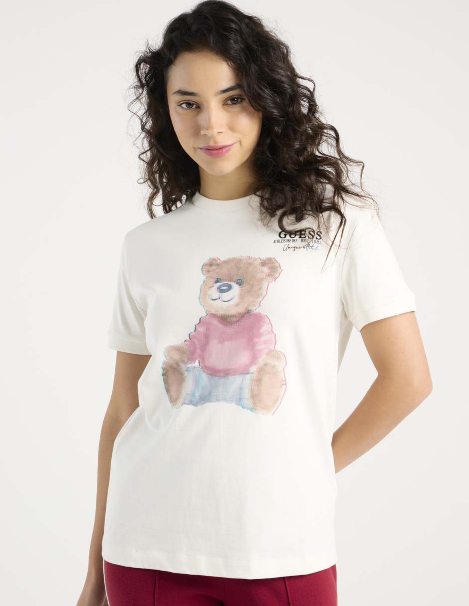 Playera manga corta cuello redondo para mujer 2