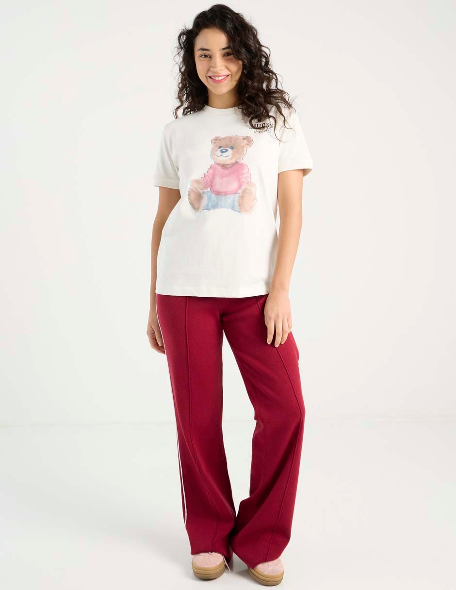 Playera manga corta cuello redondo para mujer 3
