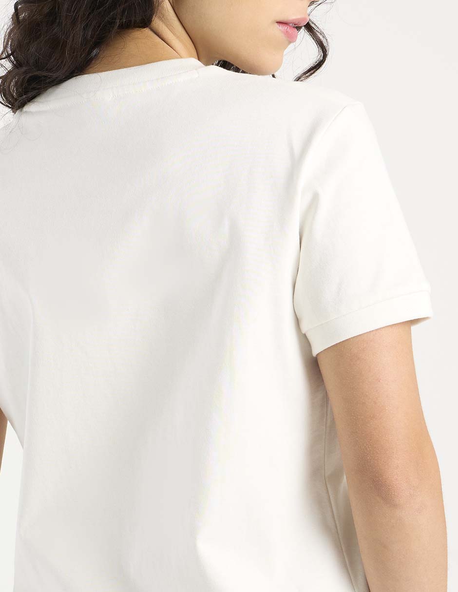 Playera manga corta cuello redondo para mujer 5